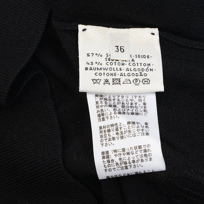 ニットワンピース シルク混 ブラック レディース 36サイズ ワンピース