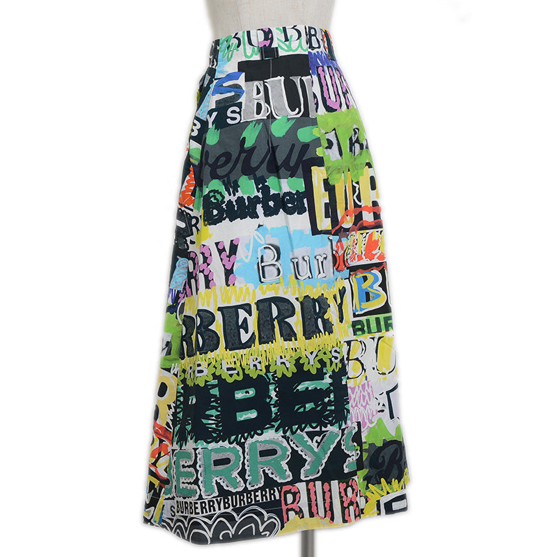 フレアスカート グラフィック コットン マルチカラー レディース 36サイズ 8001664 ロングスカート