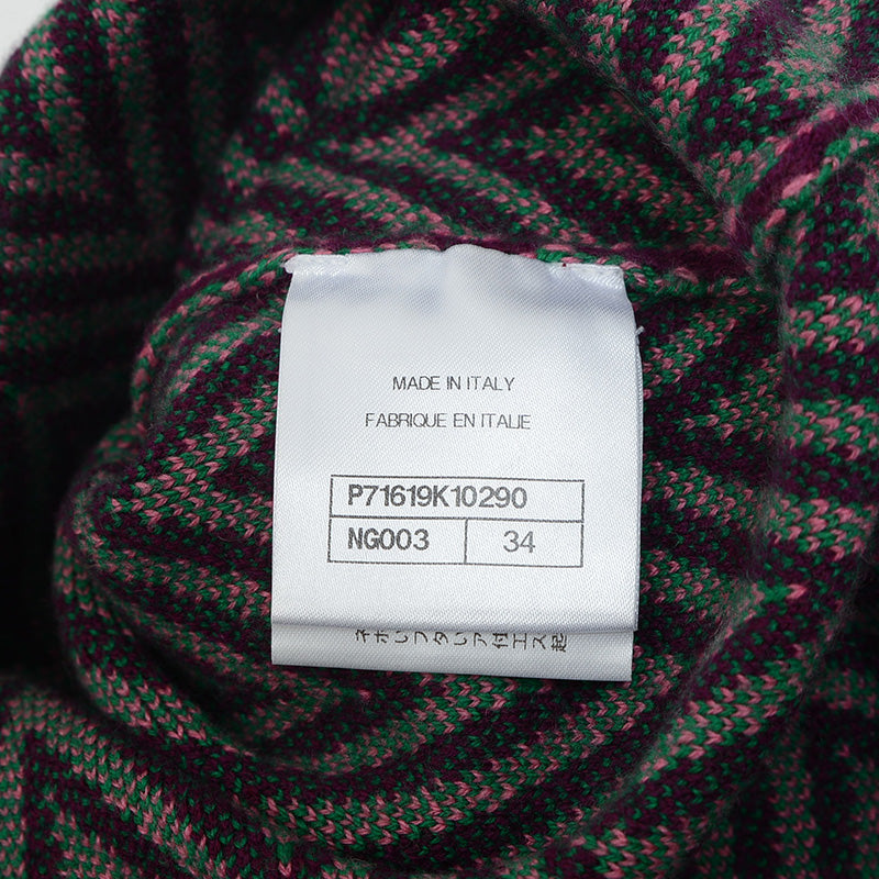 ニットワンピース ココマーク カシミヤ パープル レディース 34サイズ ワンピース