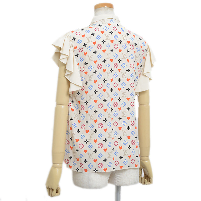 ゲームオン フリルボウタイ ブラウス シルク マルチカラー 34サイズ ブラウス