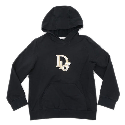 パーカー ロゴ刺繍 コットン ブラック キッズ 12＋サイズ パーカー