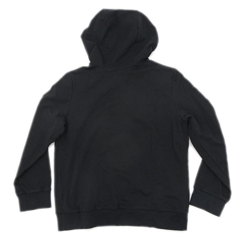 パーカー ロゴ刺繍 コットン ブラック キッズ 12＋サイズ パーカー