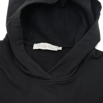 パーカー ロゴ刺繍 コットン ブラック キッズ 12＋サイズ パーカー