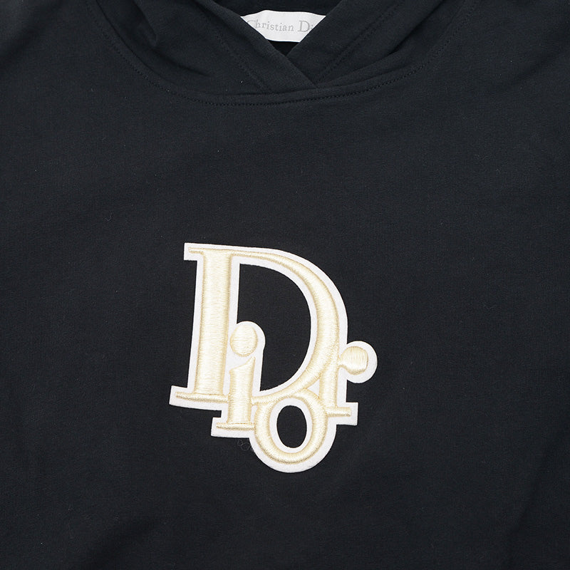 パーカー ロゴ刺繍 コットン ブラック キッズ 12＋サイズ パーカー