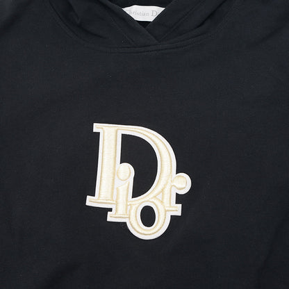 パーカー ロゴ刺繍 コットン ブラック キッズ 12＋サイズ パーカー