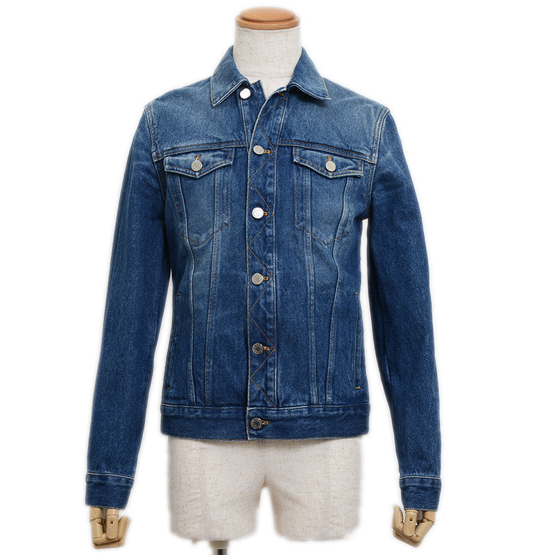 デニムジャケット ロゴ コットン ブルー メンズ XSサイズ デニムジャケット