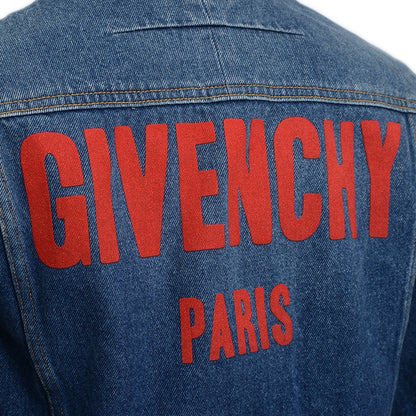 デニムジャケット ロゴ コットン ブルー メンズ XSサイズ デニムジャケット