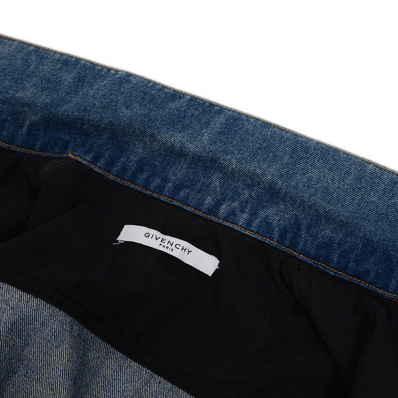 デニムジャケット ロゴ コットン ブルー メンズ XSサイズ デニムジャケット