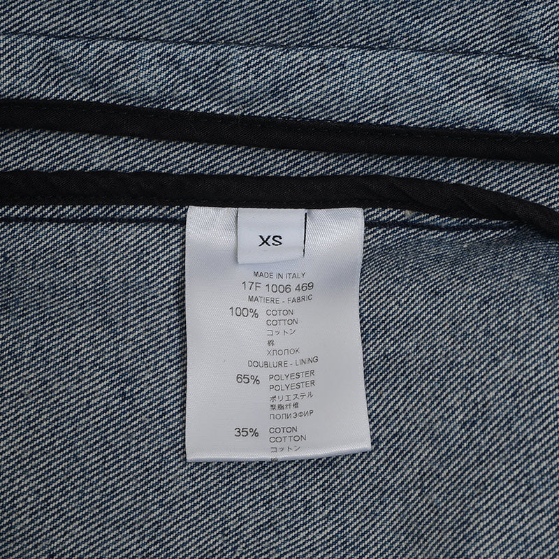 デニムジャケット ロゴ コットン ブルー メンズ XSサイズ デニムジャケット