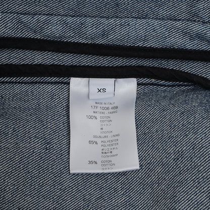 デニムジャケット ロゴ コットン ブルー メンズ XSサイズ デニムジャケット