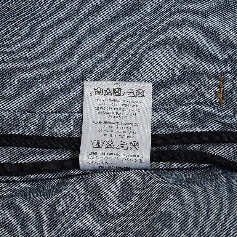 デニムジャケット ロゴ コットン ブルー メンズ XSサイズ デニムジャケット