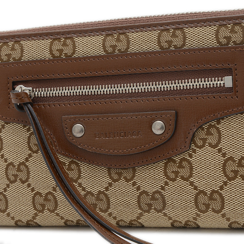 ザ ハッカープロジェクト GG ネオクラシック ジップウォレット ベージュ 681710 長財布