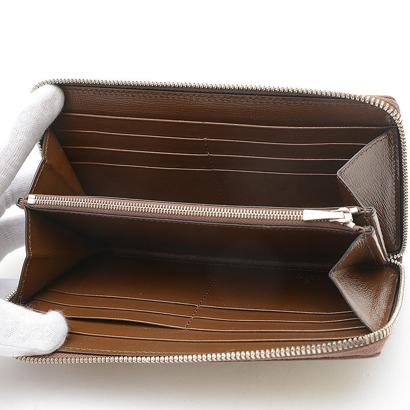 ザ ハッカープロジェクト GG ネオクラシック ジップウォレット ベージュ 681710 長財布