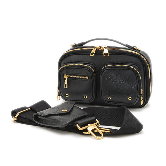 ユーティリティ クロスボディ バッグ レザー ブラック M80450 ショルダーバッグ