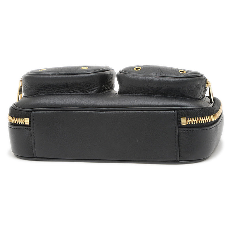 ユーティリティ クロスボディ バッグ レザー ブラック M80450 ショルダーバッグ