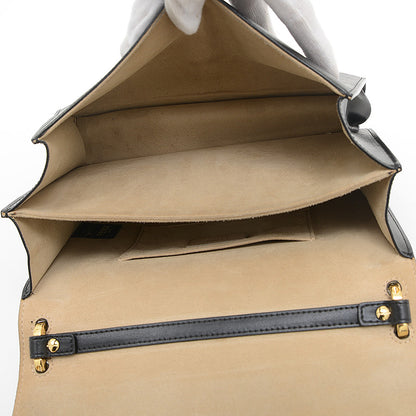 モンスター キャナイ 2WAYバッグ レザー ブラック 8BT283 ハンドバッグ