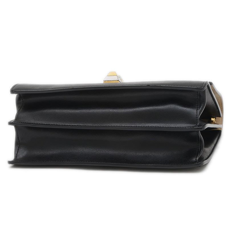 モンスター キャナイ 2WAYバッグ レザー ブラック 8BT283 ハンドバッグ