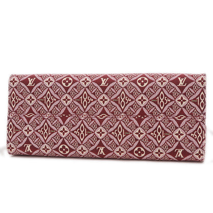 モノグラムジャガード オンザゴーGM トートバッグ ボルドー/ピンク M57185 トートバッグ