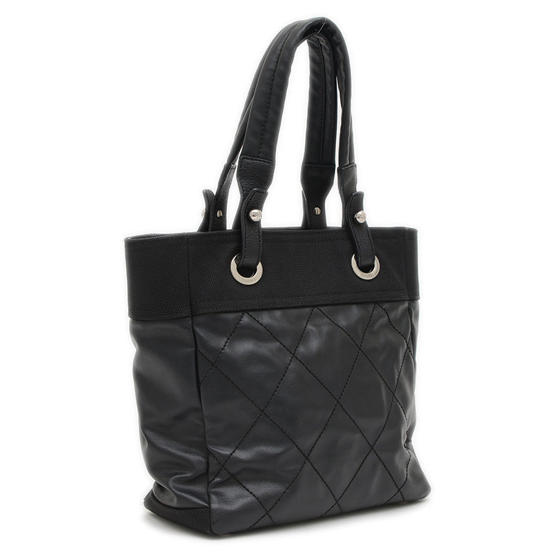 パリビアリッツトートPM トートバッグ ブラック シルバー金具 A34208 トートバッグ