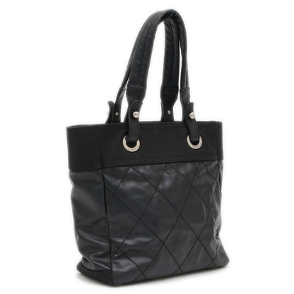 パリビアリッツトートPM トートバッグ ブラック シルバー金具 A34208 トートバッグ