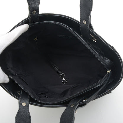 パリビアリッツトートPM トートバッグ ブラック シルバー金具 A34208 トートバッグ