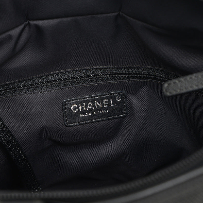 パリビアリッツトートPM トートバッグ ブラック シルバー金具 A34208 トートバッグ