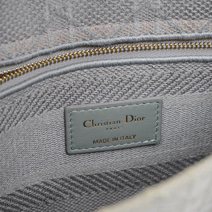 レディ D-LITE ミディアム 2WAYバッグ キャンバス グレー ゴールド金具 M05650REY ハンドバッグ