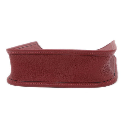 エブリンTPM マキシカドリーユ トリヨン ルージュアッシュ シルバー金具 W刻印 ショルダーバッグ