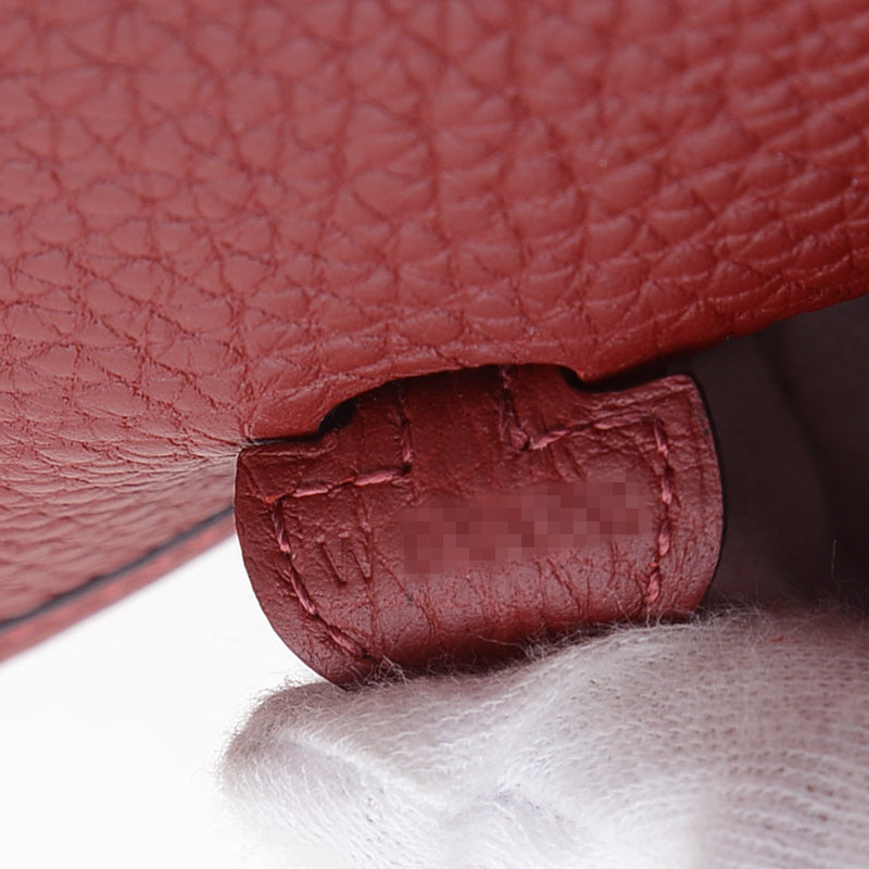 エブリンTPM マキシカドリーユ トリヨン ルージュアッシュ シルバー金具 W刻印 ショルダーバッグ