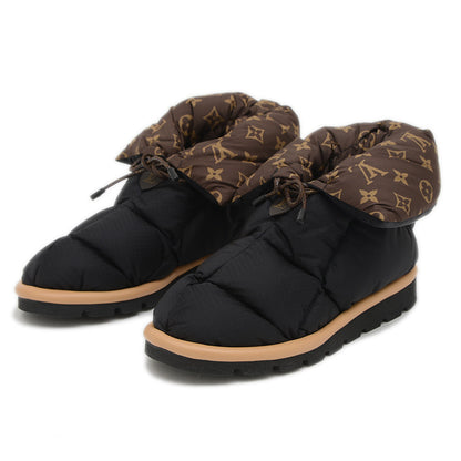 モノグラム ピローライン アンクルブーツ ナイロン ブラック 1A8T3D #38 ブーツ