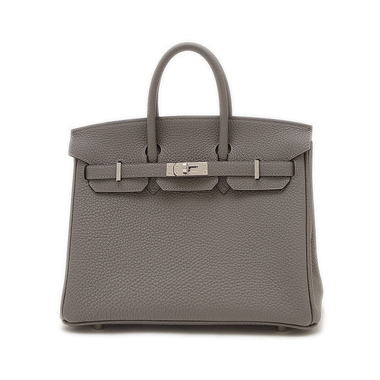 バーキン25 トゴ グリメイヤー シルバー金具 W刻印 ハンドバッグ