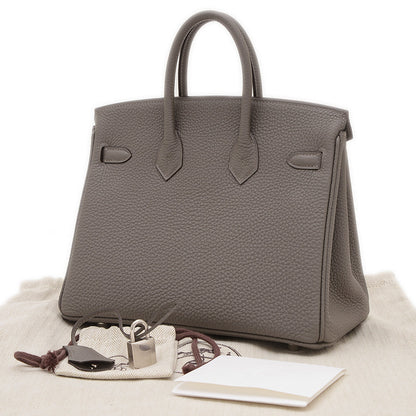 バーキン25 トゴ グリメイヤー シルバー金具 W刻印 ハンドバッグ