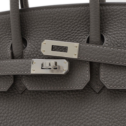 バーキン25 トゴ グリメイヤー シルバー金具 W刻印 ハンドバッグ