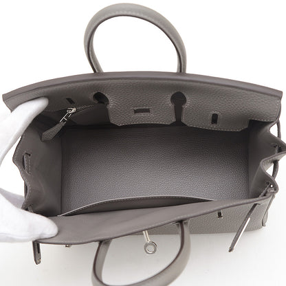 バーキン25 トゴ グリメイヤー シルバー金具 W刻印 ハンドバッグ