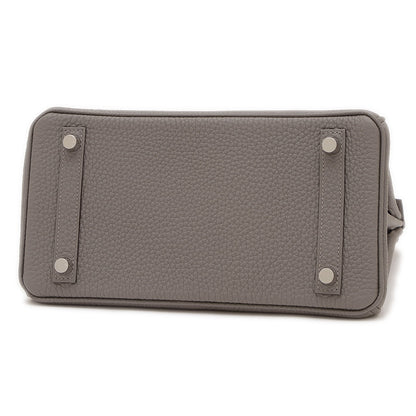 バーキン25 トゴ グリメイヤー シルバー金具 W刻印 ハンドバッグ