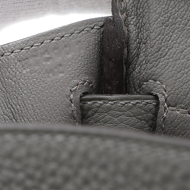 バーキン25 トゴ グリメイヤー シルバー金具 W刻印 ハンドバッグ