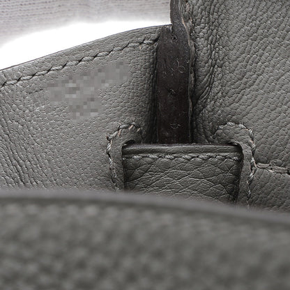 バーキン25 トゴ グリメイヤー シルバー金具 W刻印 ハンドバッグ