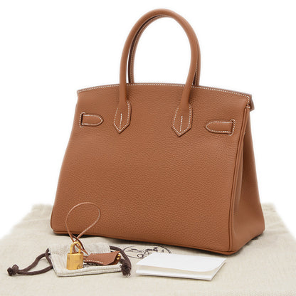 バーキン30 トゴ ゴールド ゴールド金具 W刻印 ハンドバッグ