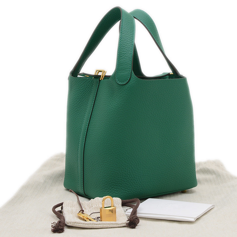 ピコタンロック PM 18 ヴェールヴェルティゴ ゴールド金具 W刻印 ハンドバッグ