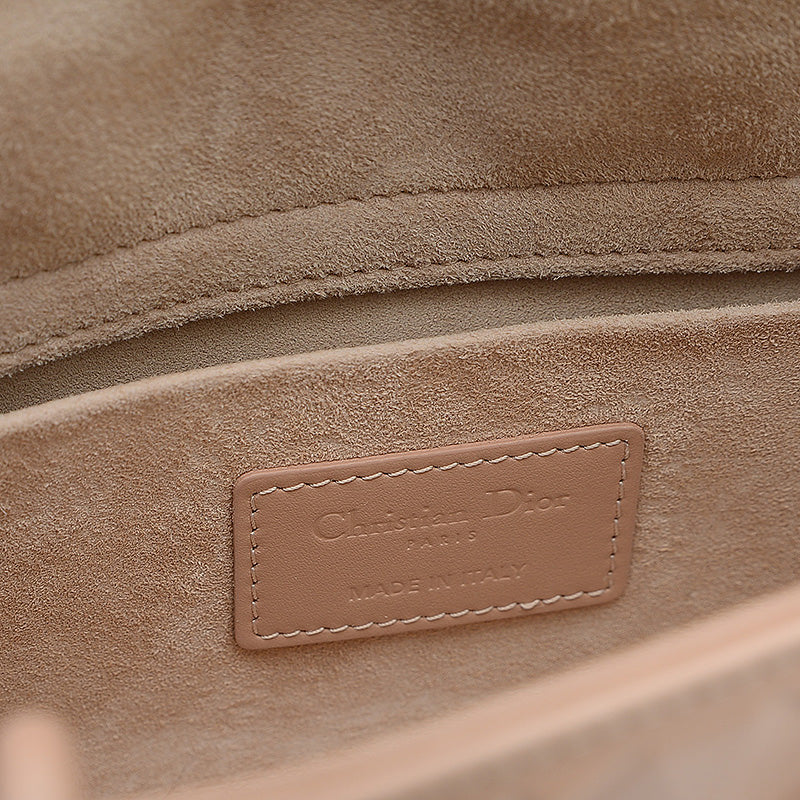 レディディオール Dジョイ ミディアム カナージュ 3WAYバッグ カーフ ピンクベージュ ショルダーバッグ