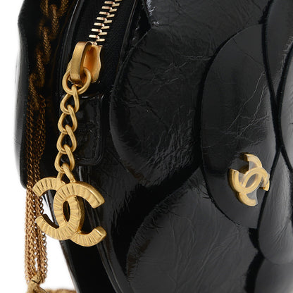 カメリア イヴニング チェーンショルダーバッグ ブラック ゴールド金具 AS4445 ショルダーバッグ