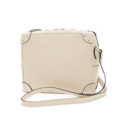 GGエンボス ショルダーバッグ レザー アイボリー 626363 ショルダーバッグ