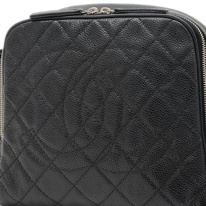 マトラッセ ショルダーバッグ キャビアスキン ブラック シルバー金具 ショルダーバッグ