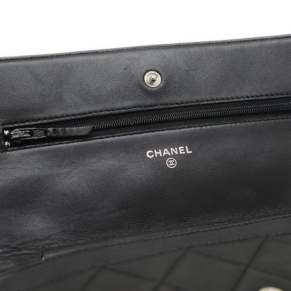 マトラッセ チェーンウォレット ラムスキン ブラック シルバー金具 A33814 長財布