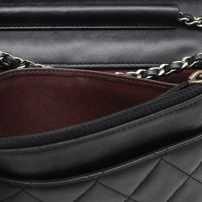 マトラッセ チェーンウォレット ラムスキン ブラック シルバー金具 A33814 長財布