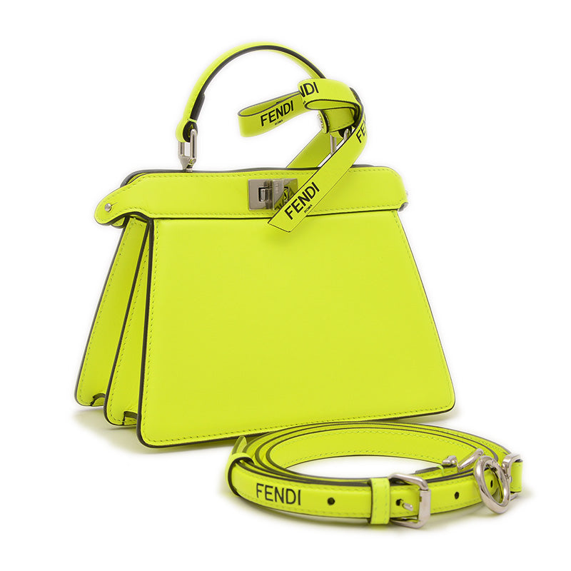 ピーカブー アイシーユー プチ 2WAYバッグ レザー イエロー 8BN335 ハンドバッグ