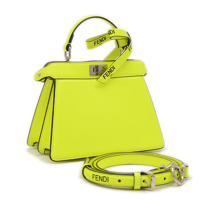 ピーカブー アイシーユー プチ 2WAYバッグ レザー イエロー 8BN335 ハンドバッグ