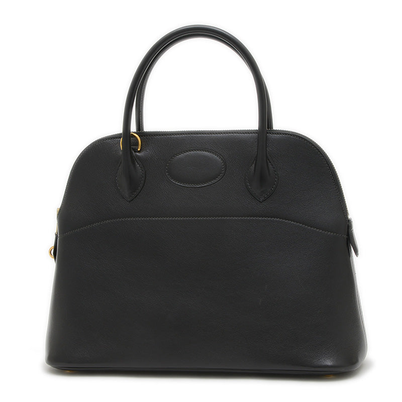 ボリード31 ボックスカーフ ブラック ゴールド金具 Y刻印 ハンドバッグ