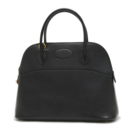 ボリード31 ボックスカーフ ブラック ゴールド金具 Y刻印 ハンドバッグ