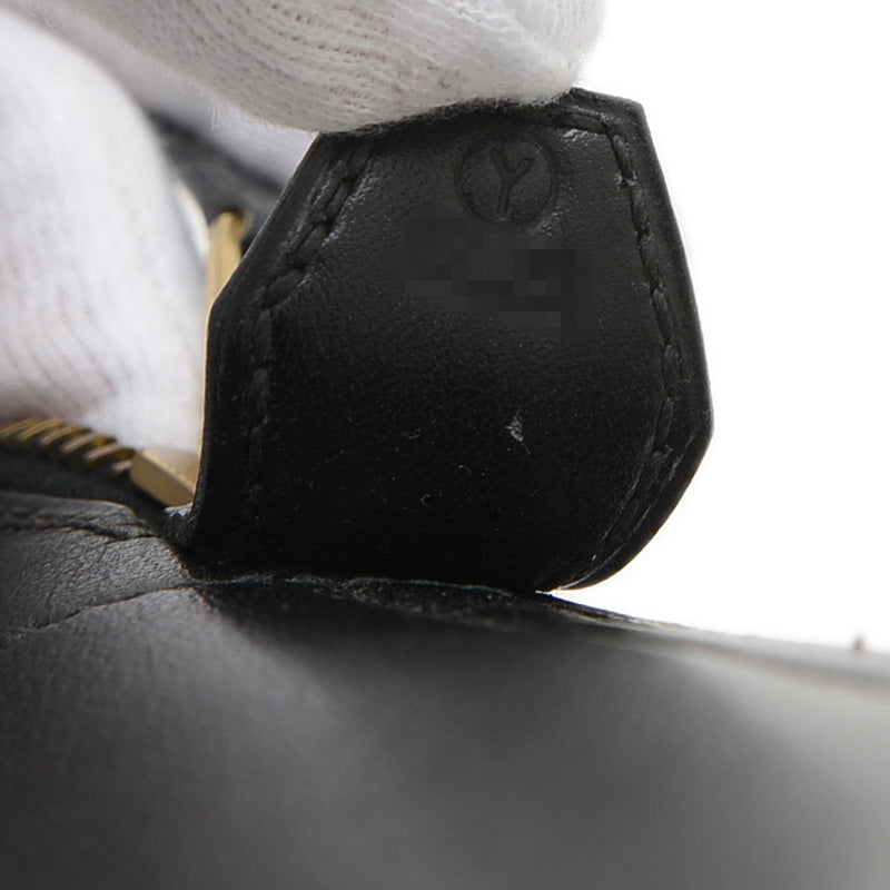 ボリード31 ボックスカーフ ブラック ゴールド金具 Y刻印 ハンドバッグ